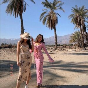 Cider Pink Cutout Maxi Dress Set